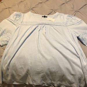 Cotton/Eyelet Top
